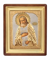 Икона Святой "Серафим Саровский" писаная маслом