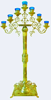 Семисвечник запрестольный малый лак