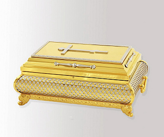 Ковчег для частиц святых мощей №5 а никель, золочение