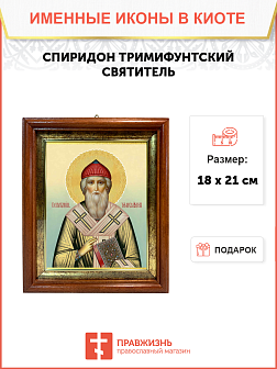 Образ святого Спиридона, епископа Тримифунтского, чудотворца, 09102