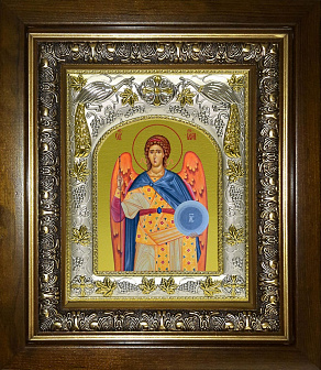 Икона освященная "Гавриил Архангел", в киоте 20x24 см