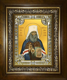Икона освященная Филарет (Дроздов) Московский в деревянном киоте