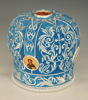 Митра №006 бархат а/м канитель фоторамки в футляре