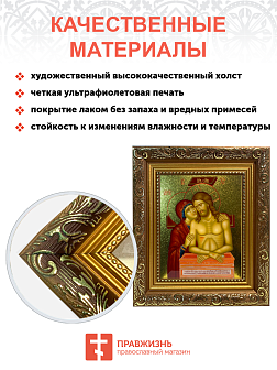Икона Не рыдай Мене Мати золочение поталь