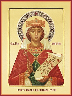 Икона Великомученица Екатерина из дерева