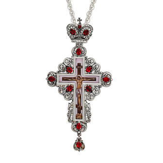 Крест наперсный №153 / серебрение