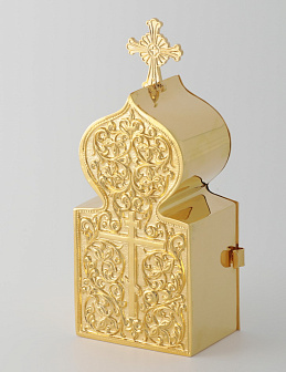 Дароносица большая гальванопластическая золочение