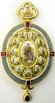 Панагия №155 / золочение / серебро финифть (УИН)