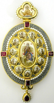 Панагия №155 / золочение / серебро финифть (УИН)
