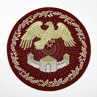 Орлец драп вышитый а/м (d 60 см)