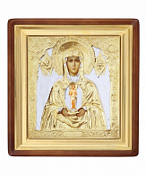 Икона живописная в киоте 65х70 масло, риза №131, киот №1 Албазинская БМ