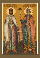 Икона Александр Невский и Владимир благоверные князья
