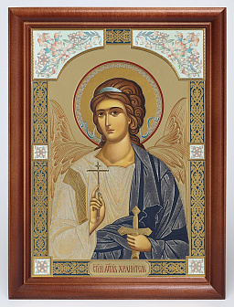 Икона в деревянной рамке 24х30 конгрев Ангел-Хранитель (поясной) №3