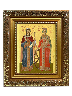 Образ святых Варвары Илиопольской и Екатерины Александрийской, великомучениц, 10ВЕ1 Образ святых Варвары Илиопольской и Екатерины Александрийской, великомучениц, 10ВЕ1