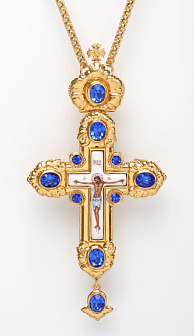 Крест наперсный №128 / золочение