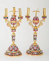 Дикирий-трикирий №26 филигрань, эмаль / золочение