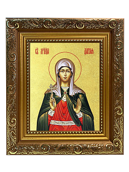 Икона "Дария Римская", св. мц., с золочением поталью, 10Д2-УЛ