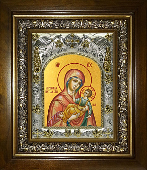 Икона Муромская икона Божией Матери, в деревяном киоте