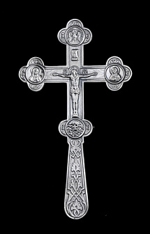 Крест напрестольный водосвятный серебро