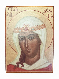 Икона под старину Святая Домна Икона под старину Святая Домна