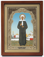 Икона в киоте 18х24 сложный №2, конгрев Матрона (ростовая)