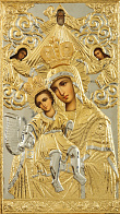 Икона живописная Божией Матери «Достойно есть» 65х110, масло, риза №200, золочение Икона живописная Божией Матери «Достойно есть» 65х110, масло, риза №200, золочение