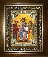 Икона освященная Деисус, в деревянном киоте