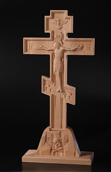 Голгофа деревянная настольная без предстоящих Голгофа деревянная настольная без предстоящих