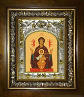Икона Пресвятой Богородицы НЕУПИВАЕМАЯ ЧАША (СЕРЕБРЯНАЯ РИЗА, КИОТ)