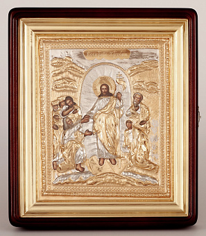 Икона живописная в киоте 24х30 масло, риза №255, киот №1 Воскресение Христово