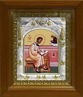 Икона РОМАН Сладкопевец Константинопольский, Преподобный (СЕРЕБРЯНАЯ РИЗА, КИОТ)