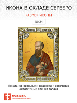 Икона освященная Павел Апостол
